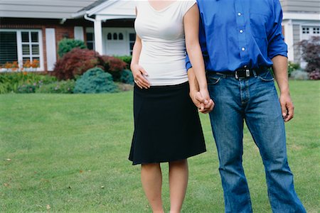 Couple in Front of New Home Stock Photo - Rights-Managed, Code: 700-00608638