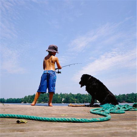 Boy Fishing Stock Photo - Rights-Managed, Code: 700-00608682