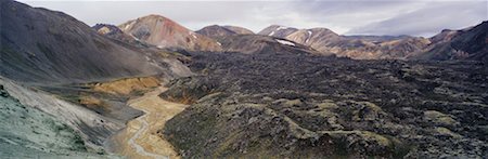 Vue de montagnes, Landmannalauger, Islande Photographie de stock - Rights-Managed, Code: 700-00608961