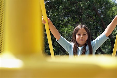 Girl at Playground Stock Photo - Rights-Managed, Code: 700-00609046