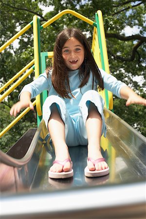 Girl on Slide Stock Photo - Rights-Managed, Code: 700-00609047