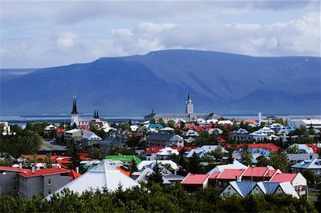 simsearch:700-00609870,k - Skyline de Reykjavik, Islande Photographie de stock - Rights-Managed, Code: 700-00609756