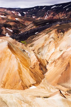 Landscape in Landmannalaugar, Iceland Foto de stock - Direito Controlado, Número: 700-00609775