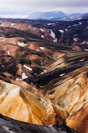 Landscape in Landmannalaugar, Iceland Foto de stock - Direito Controlado, Número: 700-00609772