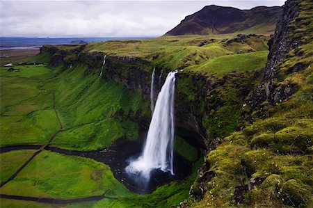 seljalandsfoss waterfall - Seljalandsfoss Wasserfall, Island Stockbilder - Lizenzpflichtiges, Bildnummer: 700-00609787