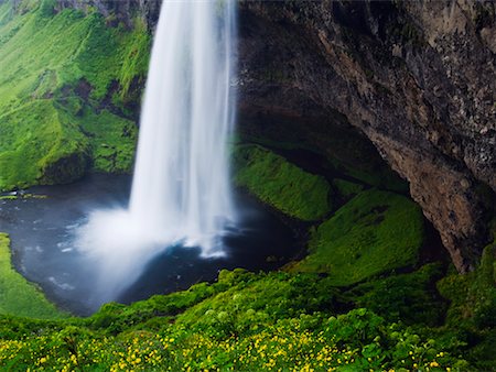 seljalandsfoss waterfall - Seljalandsfoss Wasserfall, Island Stockbilder - Lizenzpflichtiges, Bildnummer: 700-00609782