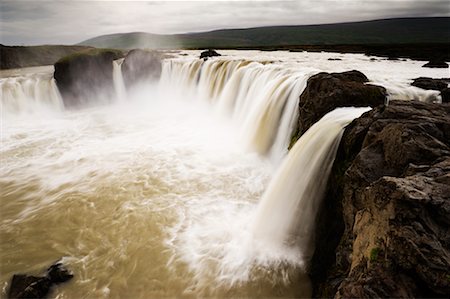 simsearch:700-00183603,k - Godafoss Waterfalls, Iceland Foto de stock - Con derechos protegidos, Código: 700-00609836