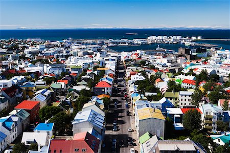 simsearch:700-00609874,k - Skyline, Reykjavik, Iceland Foto de stock - Con derechos protegidos, Código: 700-00609856