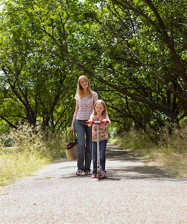 Mother Walking with Daughter Stock Photo - Rights-Managed, Code: 700-00609897