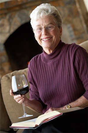 Woman Drinking Wine Stock Photo - Rights-Managed, Code: 700-00617035