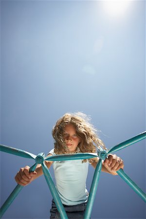 Girl on Playground Stock Photo - Rights-Managed, Code: 700-00617188