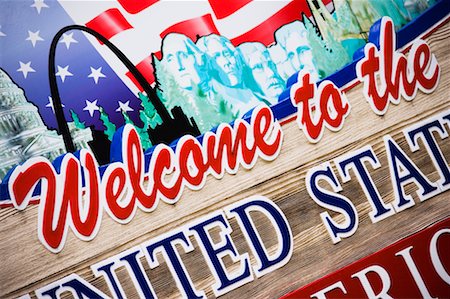 USA and Canada Border Signage Stock Photo - Rights-Managed, Code: 700-00617997