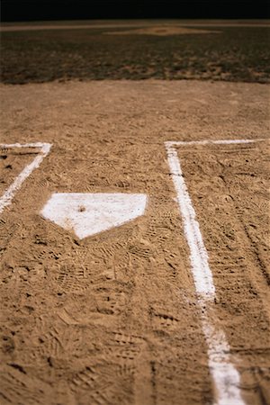 Gros plan de Home Plate Photographie de stock - Rights-Managed, Code: 700-00618480