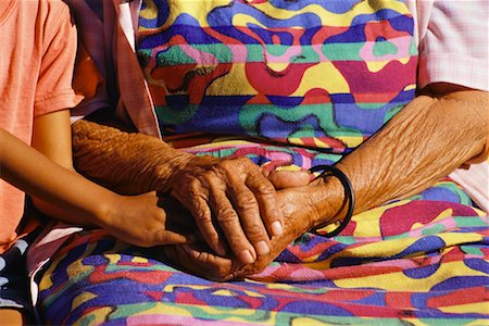 Old Woman's Hands Holding Child's Hands Stock Photo - Rights-Managed, Code: 700-00618614