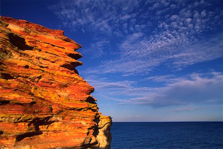 Falaise rocheuse et mer, Gantheaume Point, Broome, Australie-occidentale, Australie Photographie de stock - Rights-Managed, Code: 700-00610113