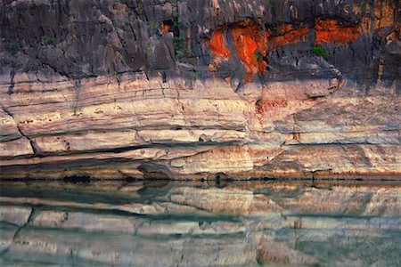 Detail of Geikie Gorge, Geikie Gorge National Park, Kimberley, Western Australia, Australia Foto de stock - Con derechos protegidos, Código: 700-00610131