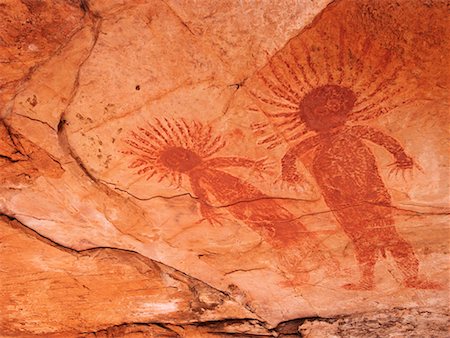 rock painting aboriginal - Aboriginal Rock Art, Keep River National Park, Northern Territory, Australia Stock Photo - Rights-Managed, Code: 700-00610177