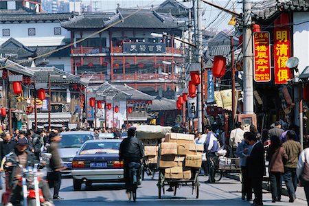 Street Scene, Shanghai, China Stock Photo - Rights-Managed, Code: 700-00610265