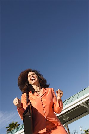 simsearch:640-02773934,k - Portrait of Excited Businesswoman Foto de stock - Direito Controlado, Número: 700-00610329