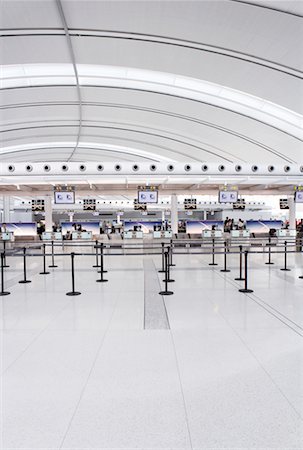 stanchion cordon - Departures, Pearson International Airport, Toronto, Canada Stock Photo - Rights-Managed, Code: 700-00610726