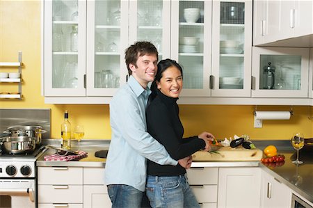 Portrait of Couple in Kitchen Stock Photo - Rights-Managed, Code: 700-00610837