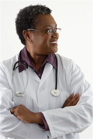 side profile woman chubby - Portrait of Doctor Stock Photo - Rights-Managed, Code: 700-00623044