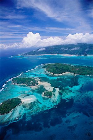 Aerial View of Island, Seychelles, Africa Stock Photo - Rights-Managed, Code: 700-00634189