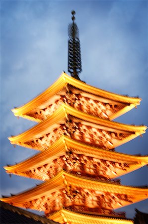 simsearch:693-03313495,k - Rooftop of Temple, Tokyo, Japan Foto de stock - Con derechos protegidos, Código: 700-00634256