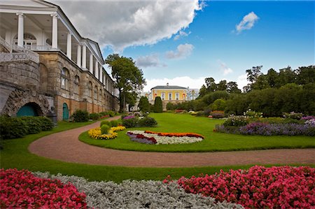 Formal Garden, Catherine Palace, Pushkin, St Petersburg, Russia Stock Photo - Rights-Managed, Code: 700-00634310