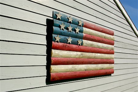 simsearch:700-02288960,k - Wooden American Flag Foto de stock - Con derechos protegidos, Código: 700-00635904