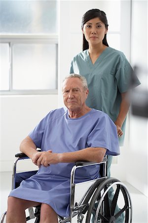 elderly chinese patient - Doctor with Patient in Wheelchair Stock Photo - Rights-Managed, Code: 700-00639375