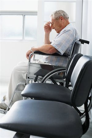 patient in hospital frustrated - Man in Waiting Room Stock Photo - Rights-Managed, Code: 700-00639426