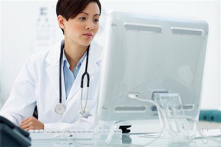Doctor at Computer Stock Photo - Rights-Managed, Code: 700-00639438