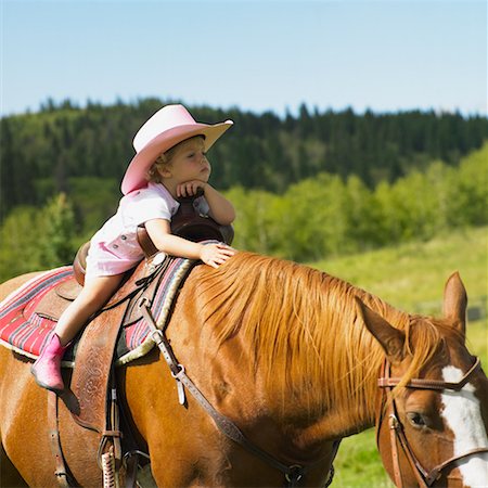 Child on Horseback Stock Photo - Rights-Managed, Code: 700-00639641