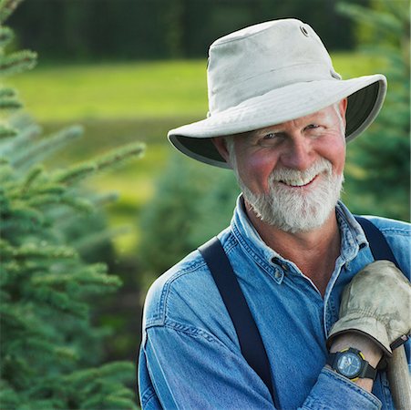 farmer taking break - Portrait of Tree Farmer Stock Photo - Rights-Managed, Code: 700-00639650