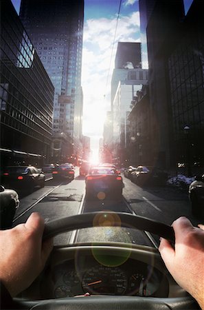 Driver's Perspective, Toronto, Ontario, Canada Stock Photo - Rights-Managed, Code: 700-00647323