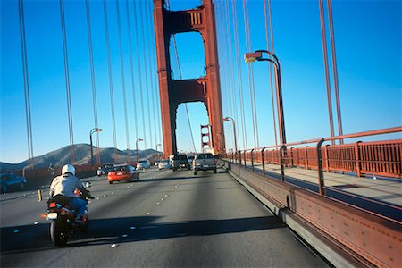 simsearch:700-03075993,k - Traffic on the Golden Gate Bridge, San Francisco, California, USA Stock Photo - Rights-Managed, Code: 700-00643988