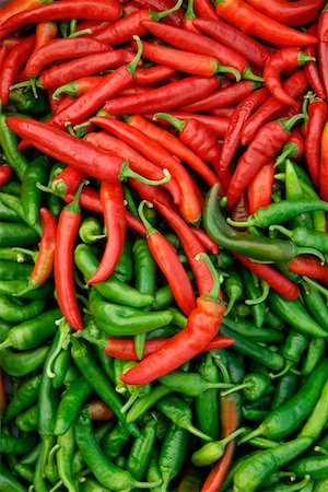 pictures of colorful chili peppers - Display of Habanero Peppers Stock Photo - Rights-Managed, Code: 700-00643990