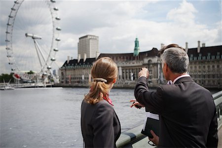 Business People Looking at Millennium Wheel, London, England Stock Photo - Rights-Managed, Code: 700-00651699