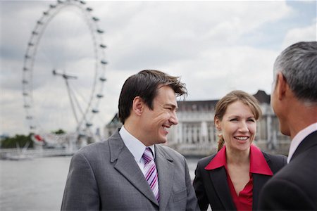 Business People Talking Outdoors, London, England Stock Photo - Rights-Managed, Code: 700-00651701