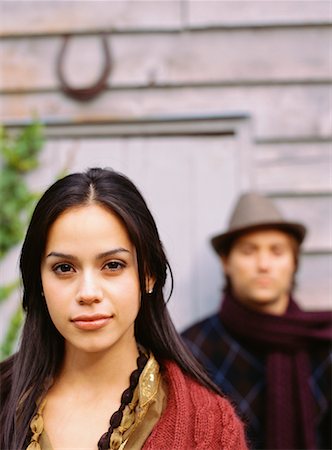 riverdale farm - Portrait of Woman With Man in Background Stock Photo - Rights-Managed, Code: 700-00661052