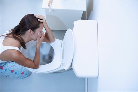 Woman Vomiting Stock Photo - Rights-Managed, Code: 700-00661132