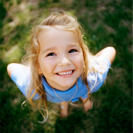 little girl laughing