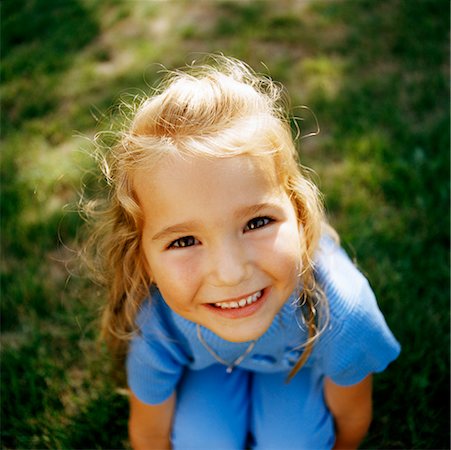 little girl laughing