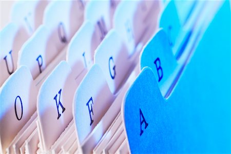 people filing records - Close Up of Index Cards Stock Photo - Rights-Managed, Code: 700-00661318