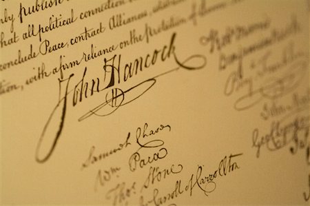 simsearch:846-02793273,k - Close Up Of Declaration Of Independence Fotografie stock - Rights-Managed, Codice: 700-00661378