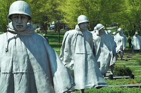 Guerre de Corée Veterans Memorial, Washington, DC, USA Photographie de stock - Rights-Managed, Code: 700-00661380