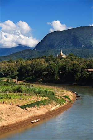 Nam Khan River, Luang Prabang, Laos Stock Photo - Rights-Managed, Code: 700-00688141