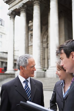 female banker (owner or executive) - Business People Talking In Street Stock Photo - Rights-Managed, Code: 700-00680926