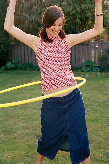 Pregnant Woman Using Hula-hoop Stock Photo - Premium Rights-Managed, Artist: Leanne Pedersen, Image code: 700-00681029